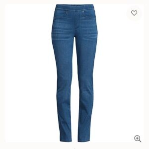 Lands' End Starfish Mid Rise Pull-on Knit Denim Jeans Size 3X